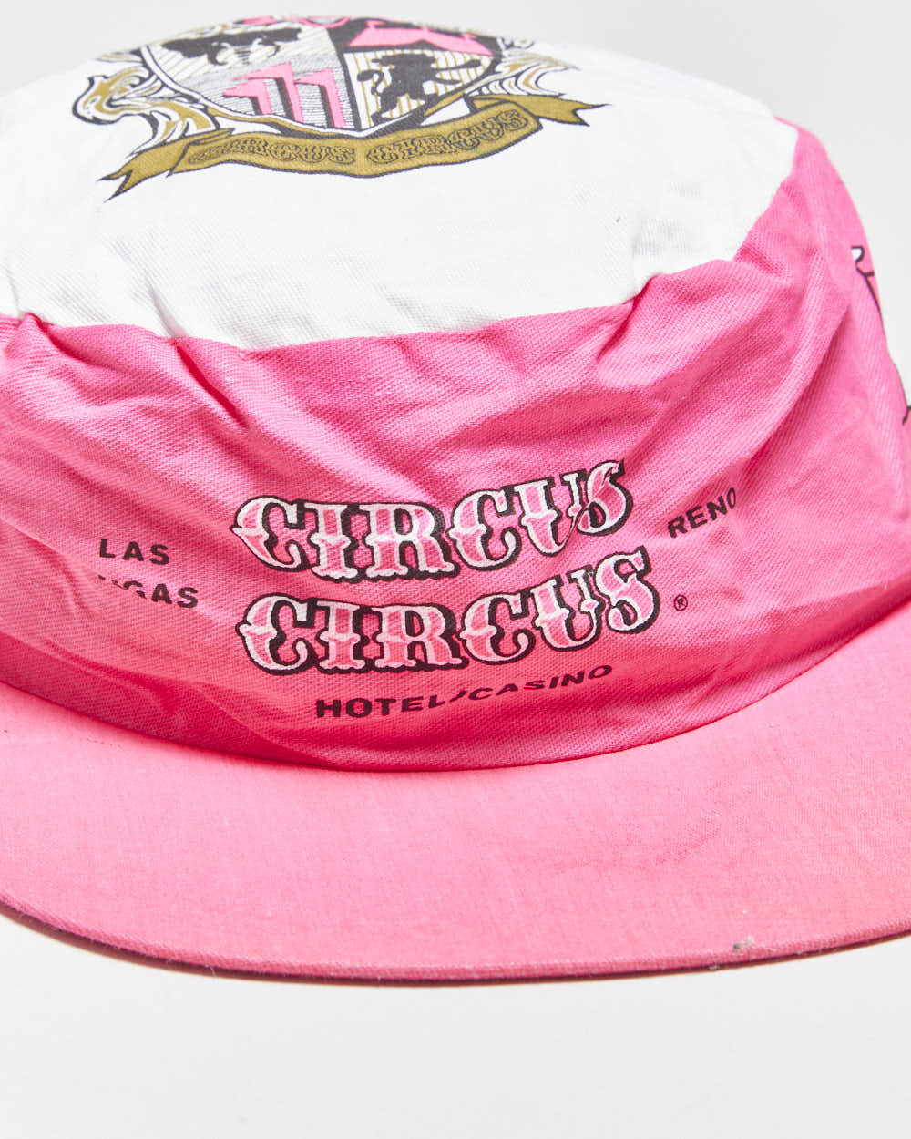 Vintage 1980s Circus Circus Hotel Las Vegas Reno Cotton Flat Bill Snapback - OS