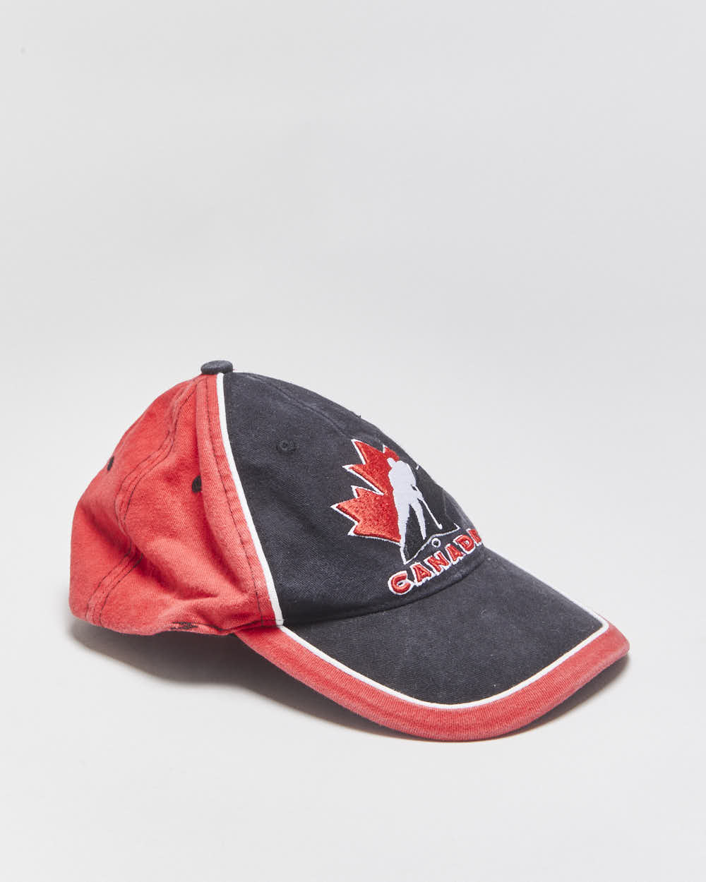 Vintage 2006 Y2K The Home Game Inc. Team Canada Ice Hockey Canvas Velcro Baseball Cap - S/M