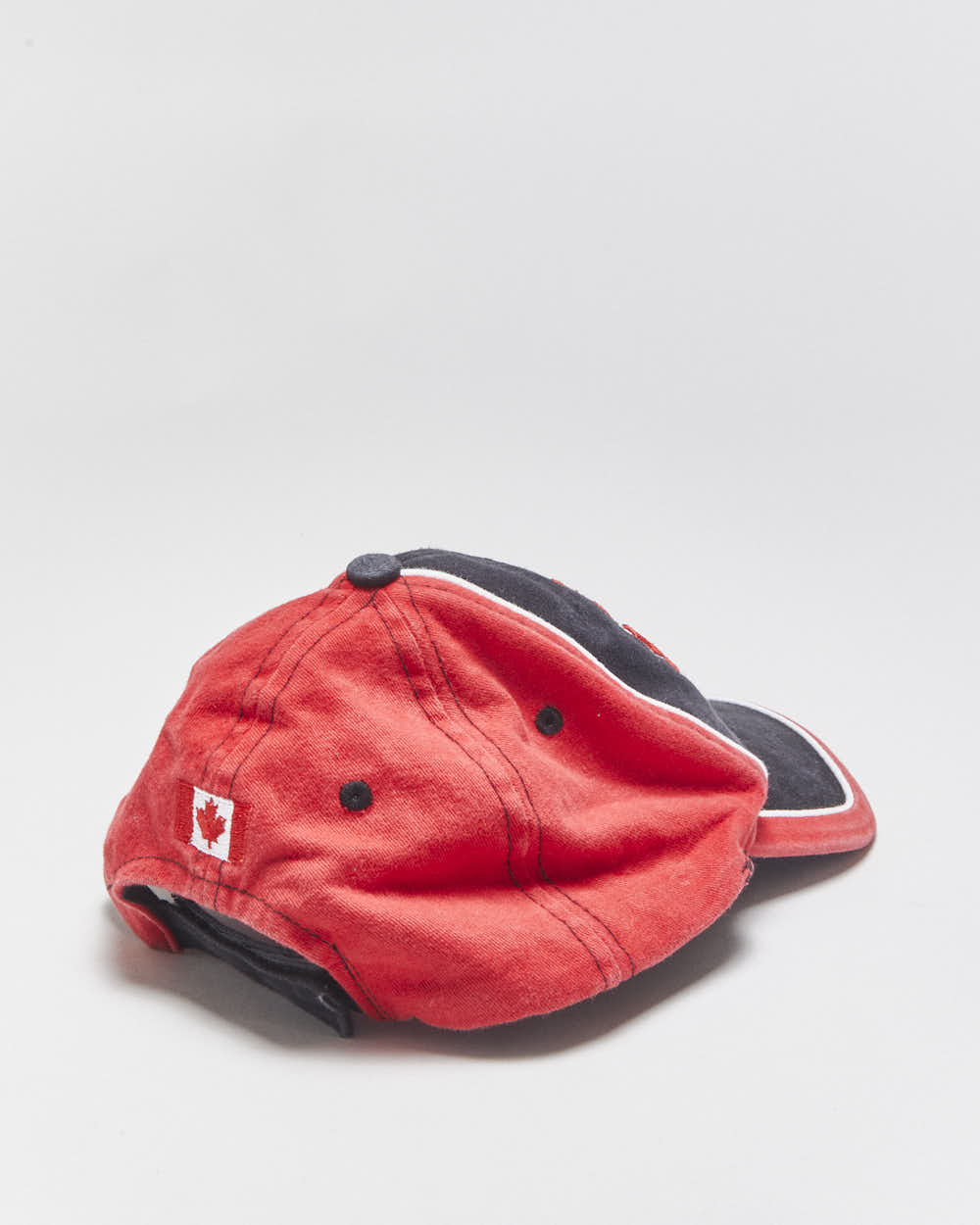 Vintage 2006 Y2K The Home Game Inc. Team Canada Ice Hockey Canvas Velcro Baseball Cap - S/M