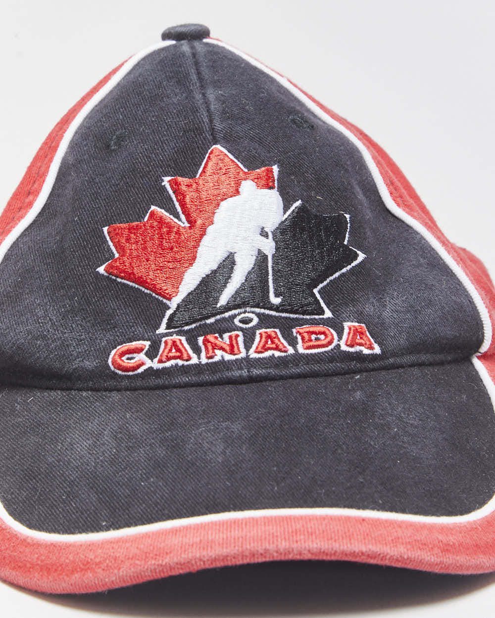 Vintage 2006 Y2K The Home Game Inc. Team Canada Ice Hockey Canvas Velcro Baseball Cap - S/M