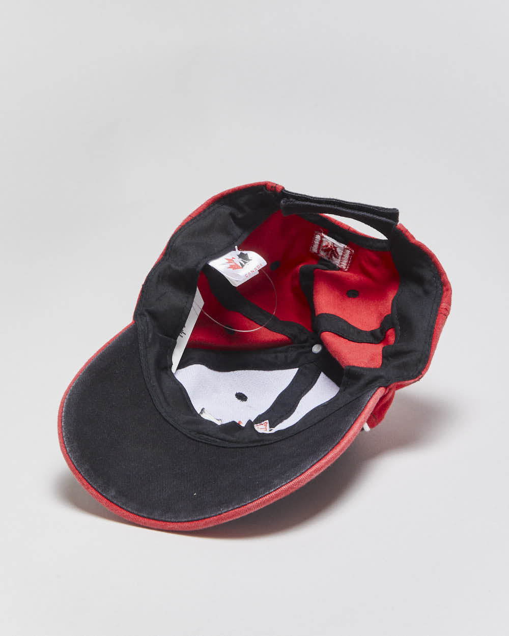Vintage 2006 Y2K The Home Game Inc. Team Canada Ice Hockey Canvas Velcro Baseball Cap - S/M