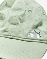 Vintage Puma Sage Green Embroidered Canvas Baseball Cap - OS
