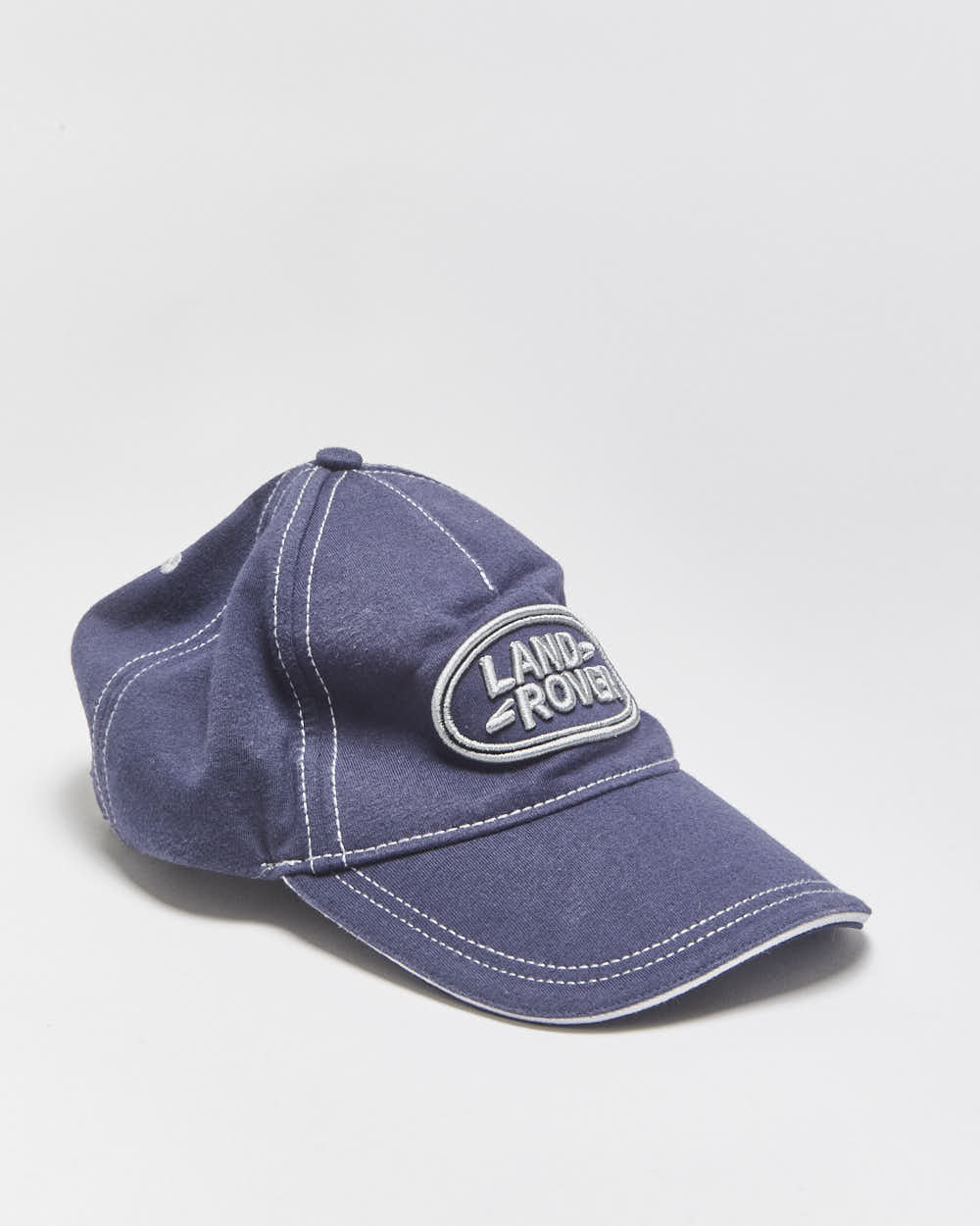Vintage Land Rover Contrast Stitch Embroidered Canvas Baseball Cap - OS