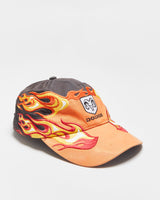 Vintage '05 Y2K Dodge Flame Embroidered Choko Motorsports Canvas Velcro Baseball Cap - OS
