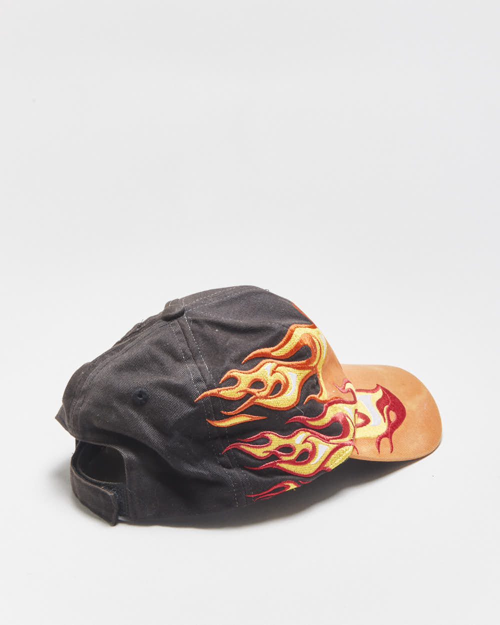 Vintage '05 Y2K Dodge Flame Embroidered Choko Motorsports Canvas Velcro Baseball Cap - OS