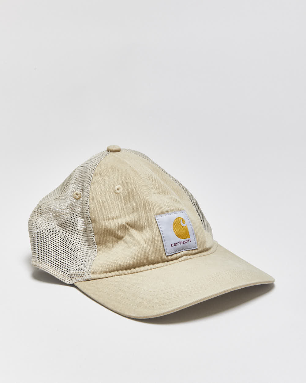 Vintage Carhartt Desert Khaki Canvas Mesh Back Trucker Hat - OS