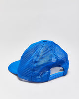Vintage 1980s Gone Fishing Rope Peak Flat Brim Trucker Hat - OS