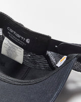 Vintage Carhartt Canvas Mesh Back Logo Curve Brim Trucker Hat - OS