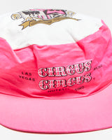 Vintage 1980s Circus Circus Hotel Las Vegas Reno Cotton Flat Brim Snapback - OS