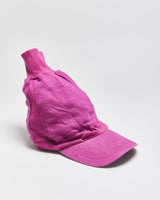 Vintage '06 Y2K Nike Air Fuchsia Sweatshirt Sleeve Curve Peak Beanie Cap - OS