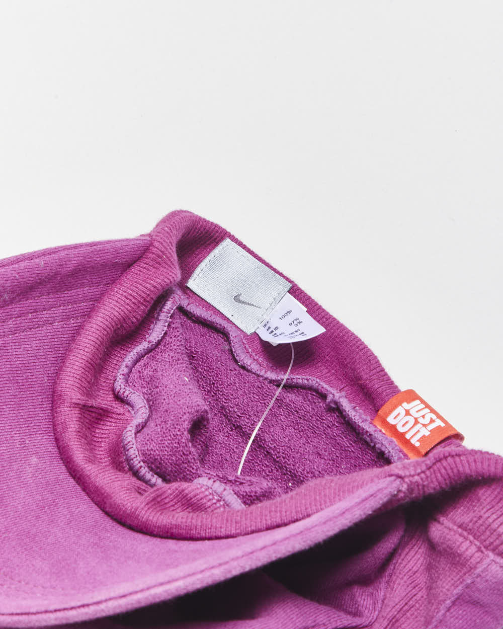 Vintage '06 Y2K Nike Air Fuchsia Sweatshirt Sleeve Curve Peak Beanie Cap - OS