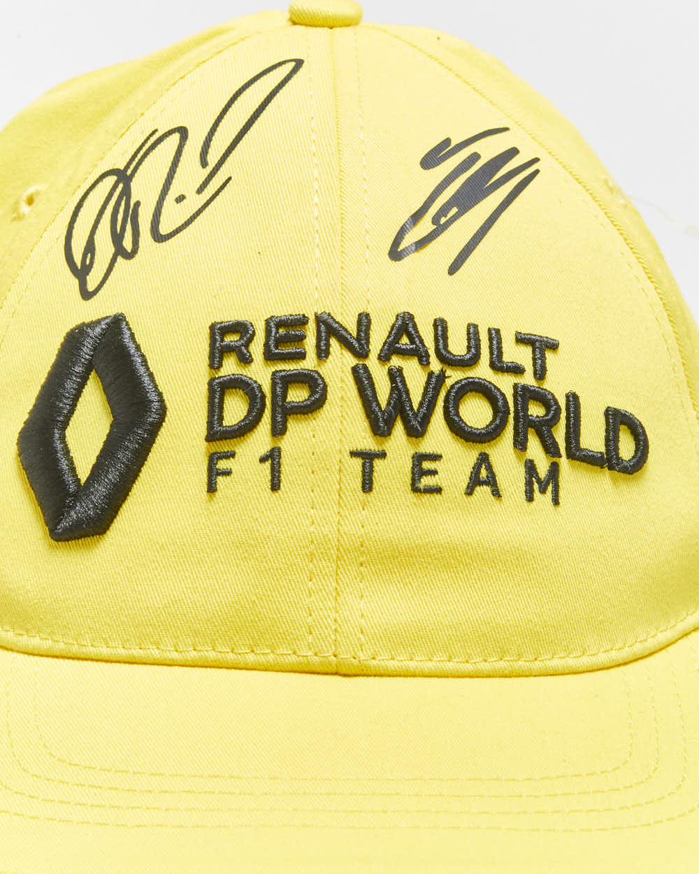DS Reanult DP World F1 Team R.S Daniel Ricciardo &amp; Ocon Signed Baseball Cap - OS