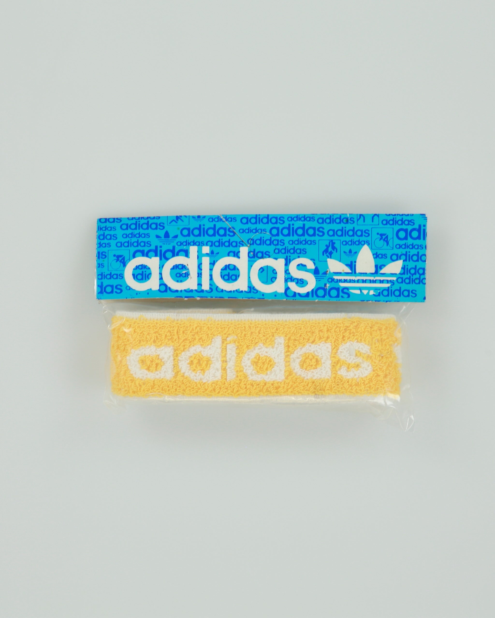 Vintage 1970s Adidas Deadstock Yellow Headband