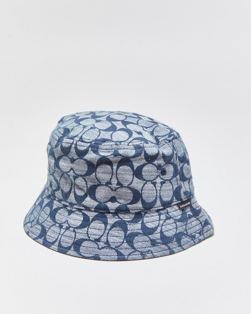 DS SS2025 Coach Signature C Monogram Jacquard Canvas Bucket Hat - XS/S