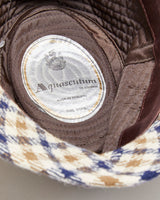 Vintage 1970s Aquascutum Wool House Check Trilby Hat - S/M