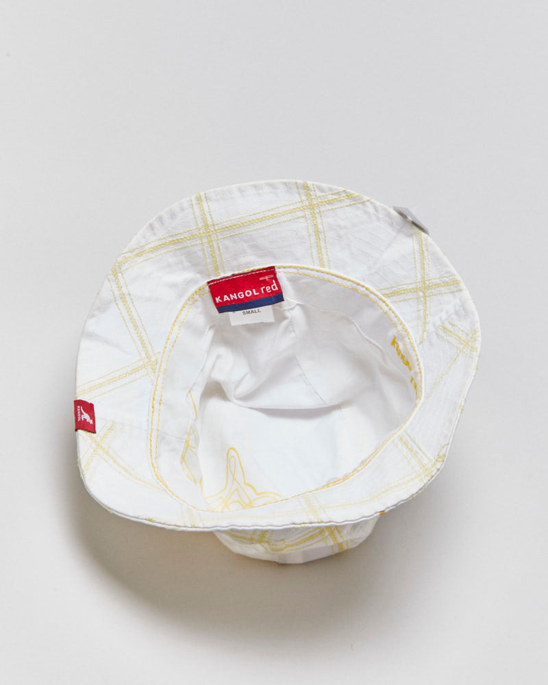 Vintage Y2K 00s Kangol Embroidered Cotton Check Blanford Bucket Hat - S