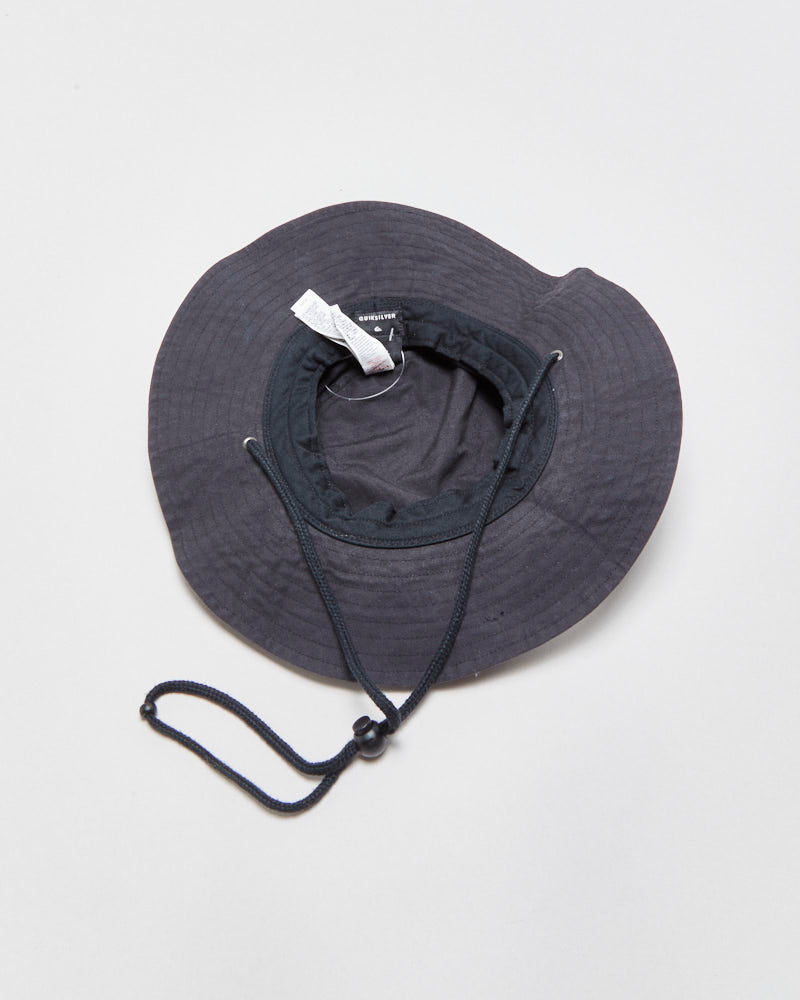 Vintage Quiksilver Slate Grey Canvas Bushmaster Boonie Hat - L/XL