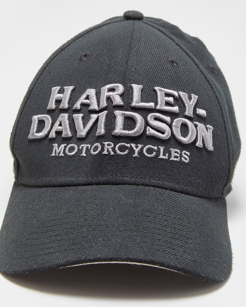 Vintage Harley Davidson x New Era 39Thirty Embroidered Stretch-Fit Baseball Cap - M/L