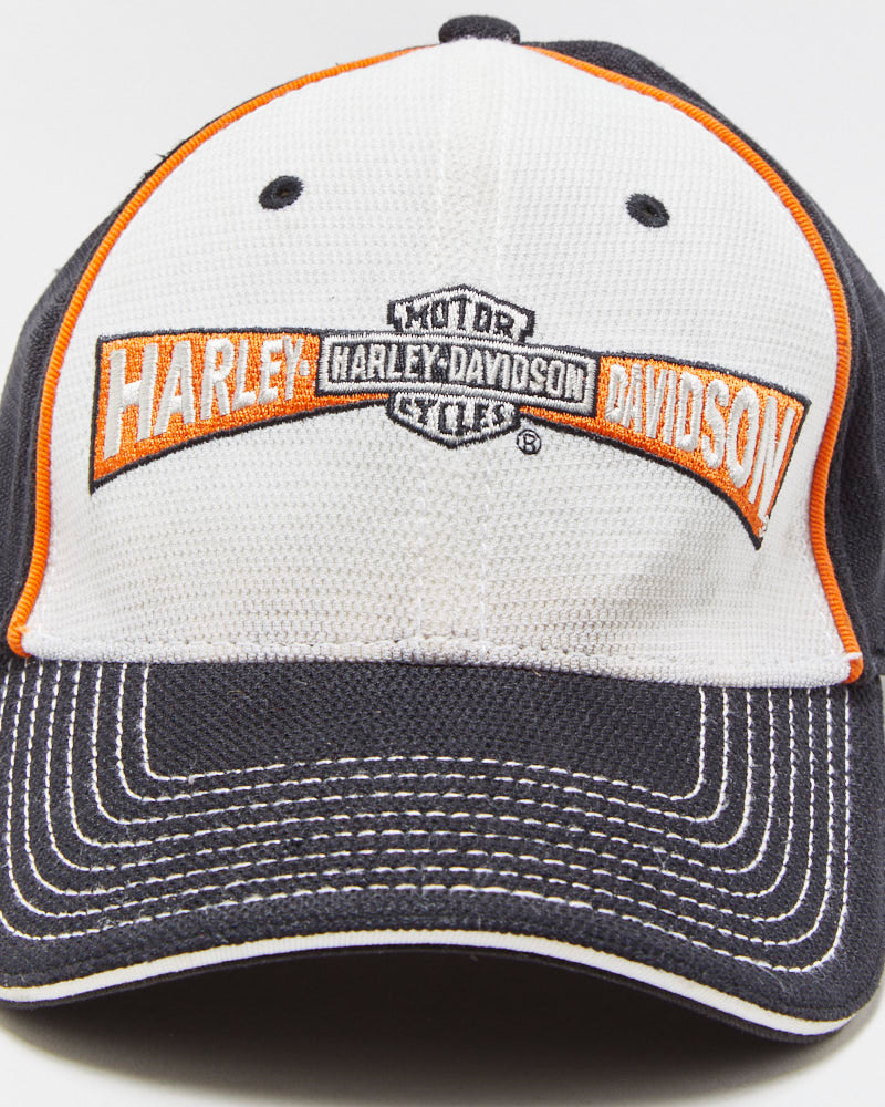 Vintage Y2K 00s Harley Davidson x New Era 39Thirty Embroidered Stretch-Fit Baseball Cap - S/M