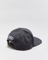 Vintage Audi Motorsport Grey Marl Wool Blend Embroidered Snapback - OS