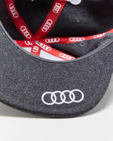 Vintage Audi Motorsport Grey Marl Wool Blend Embroidered Snapback - OS