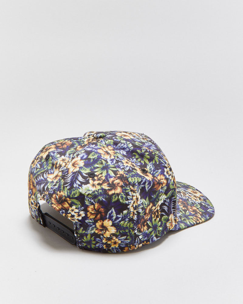 Vintage Stussy Island Floral Curve Brim Snapback - OS