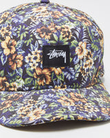 Vintage Stussy Island Floral Curve Brim Snapback - OS