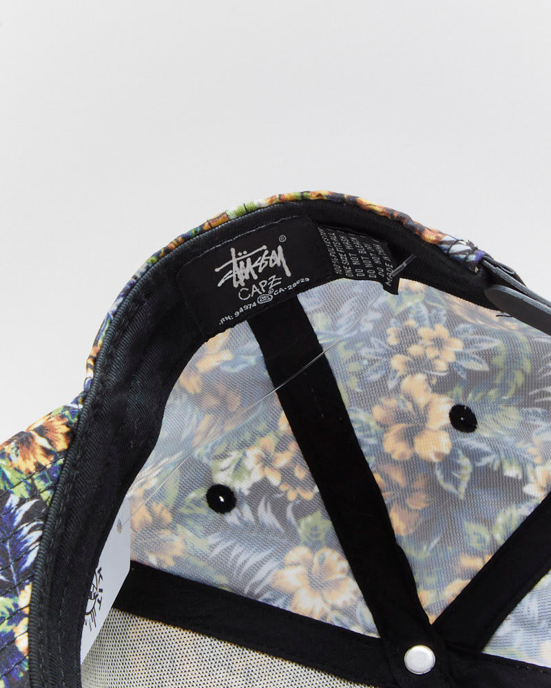 Vintage Stussy Island Floral Curve Brim Snapback - OS