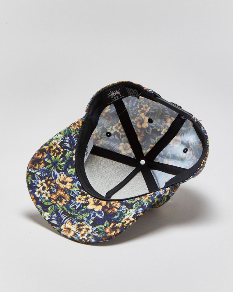 Vintage Stussy Island Floral Curve Brim Snapback - OS
