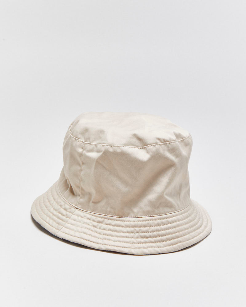 Vintage Y2K 00s Burberry Nova Check Reversible Cotton Canvas Bucket Hat - S/M