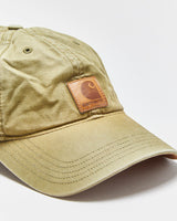 Vintage Carhartt Khaki Odessa Distressed Canvas Velcro Baseball Cap - OS