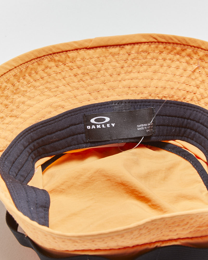 Vintage Oakley Golf O Logo Canvas Shell Bucket Hat - M/L