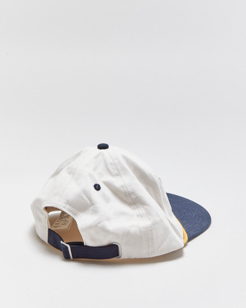 DS Abercrombie &amp; Fitch x Modelo Cerveza Embroidered Rope Peak Flat Bill Baseball Cap - OS
