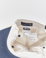 DS Abercrombie &amp; Fitch x Modelo Cerveza Embroidered Rope Peak Flat Bill Baseball Cap - OS