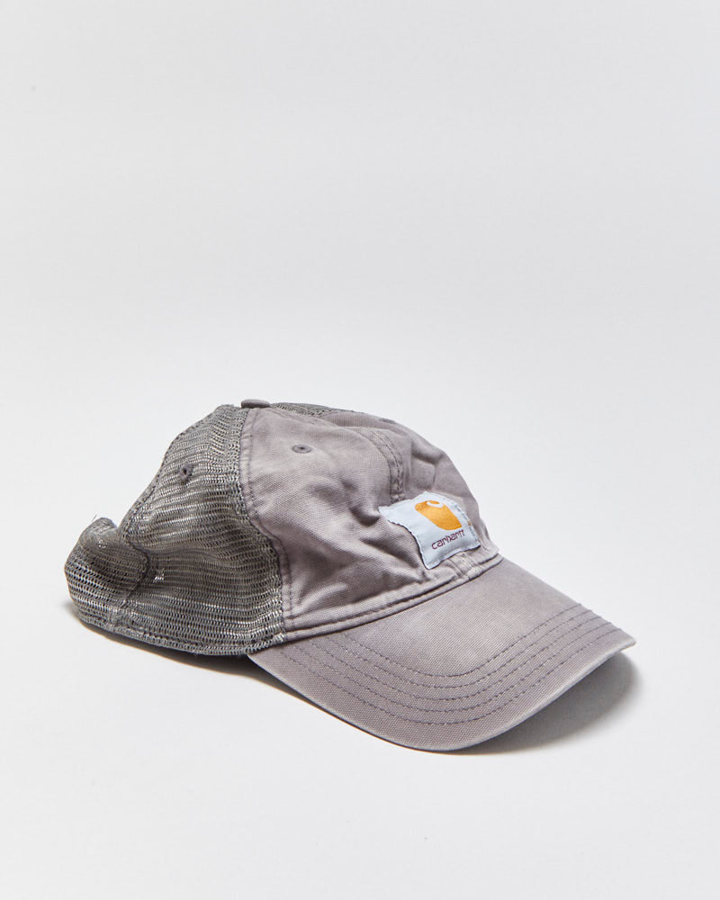 Vintage Carhartt Slate Canvas Mesh Back Trucker Hat - OS
