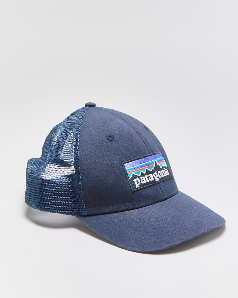 Vintage Patagonia Oragnic Canvas P-6 Logo Curve Brim Trucker Hat - OS