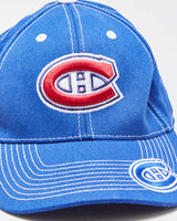 DS Vintage Y2K 00s Montreal Canadiens NHL Contrast Stitch Velcro Baseball Cap - OS