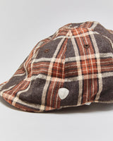 DS Vintage Y2K 00s Ben Sherman Plaid Flannel Flat Cap - S/M