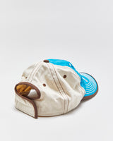 Vintage Y2K 00s Tony Lama Boots Western Contrast Stitch Embroidered Canvas Velcro Baseball Cap - OS