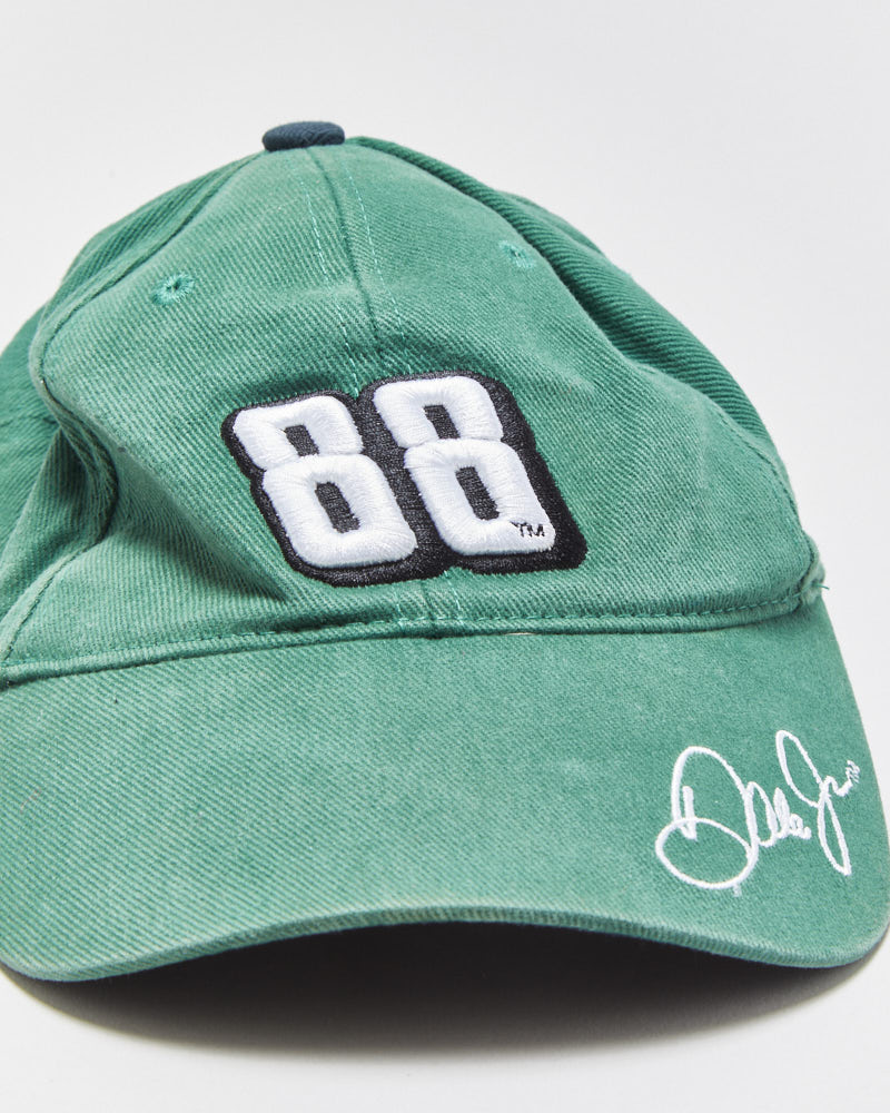 Vintage Y2K 00s Dale Earnhardt Embroidered Canvas Nascar Velcro Baseball Cap - OS