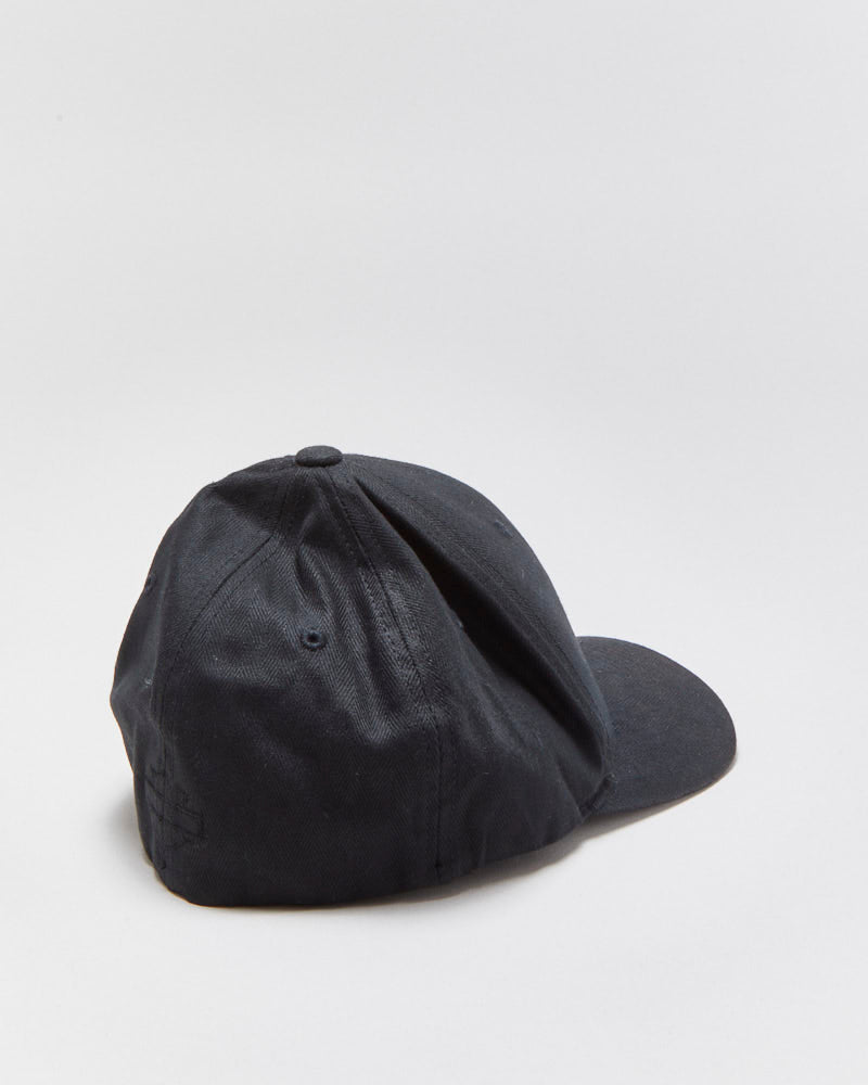 Vintage Harley Davidson Rubber Logo Canvas FlexFit Baseball Cap - S/M