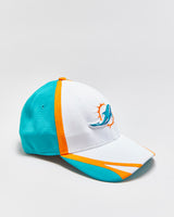 Vintage Miami Dolphins x New Era 39Thirty Mesh NFL Equipment Stretch Fit Baseball Cap - M/L