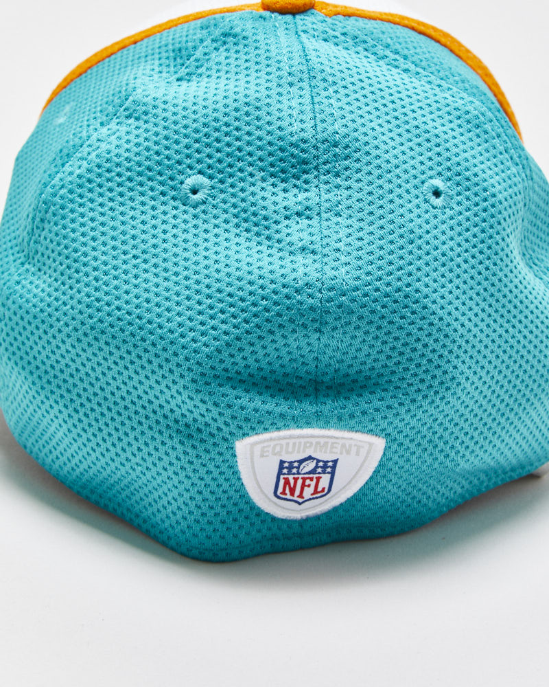 Vintage Miami Dolphins x New Era 39Thirty Mesh NFL Equipment Stretch Fit Baseball Cap - M/L