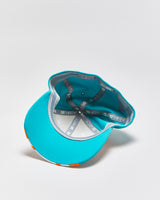 Vintage Miami Dolphins x New Era 39Thirty Mesh NFL Equipment Stretch Fit Baseball Cap - M/L