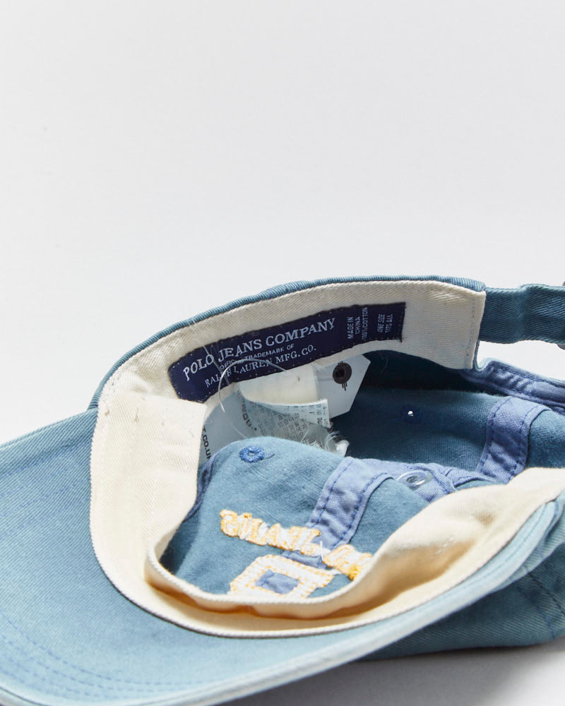Vintage Y2K 00s Polo Jeans Ralph Lauren Canvas Denim Baseball Cap - OS
