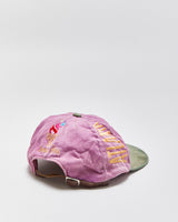 Vintage 1996 Atlanta Olympics Paisley Suede Flat Brim Leather Strap Baseball Cap - OS