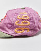 Vintage 1996 Atlanta Olympics Paisley Suede Flat Brim Leather Strap Baseball Cap - OS