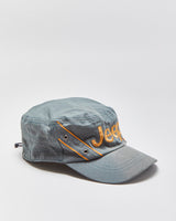 Vintage Jeep Khaki Embroidered Adjustable Canvas Army Cap - OS