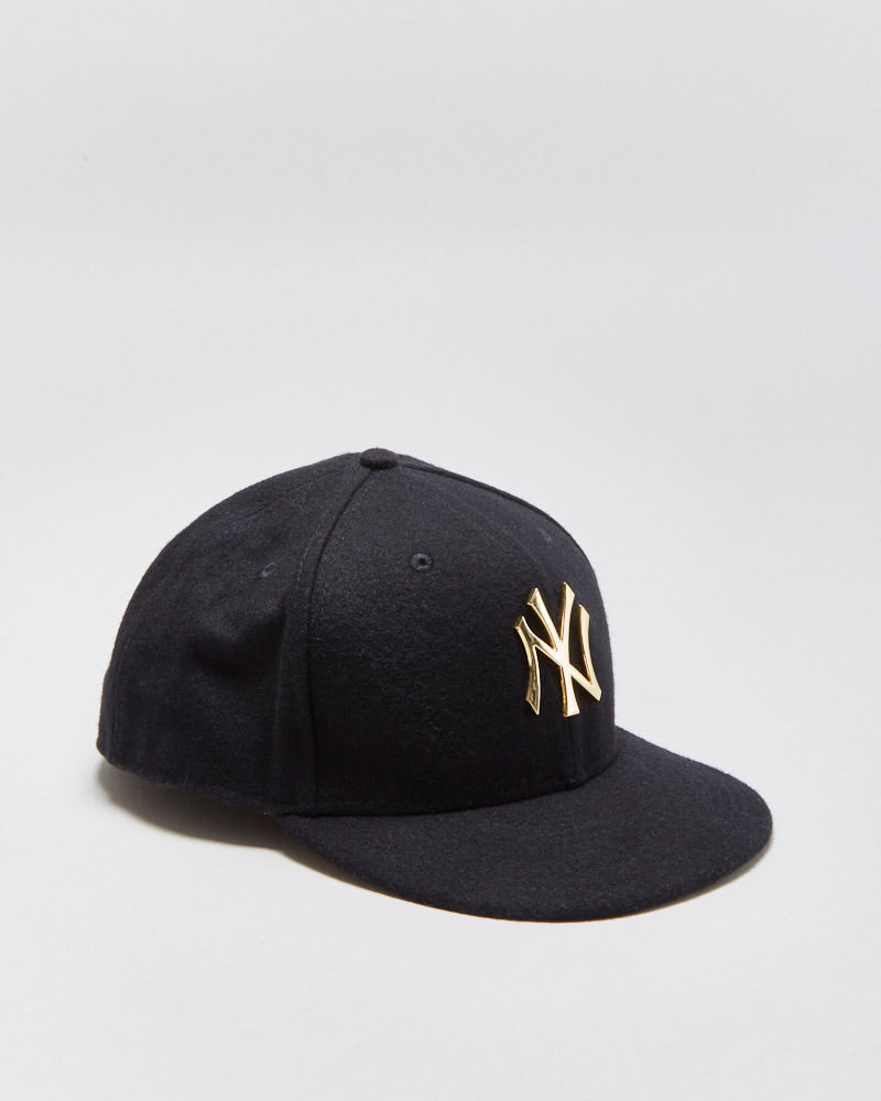 Vintage New Era 59Fifty N.Y Yankees MLB Wool Metallic Fitted Baseball Cap - 8