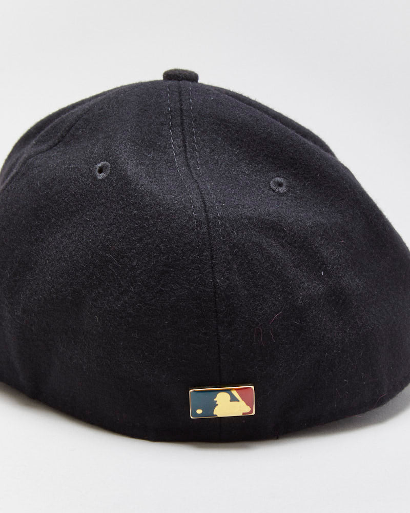 Vintage New Era 59Fifty N.Y Yankees MLB Wool Metallic Fitted Baseball Cap - 8